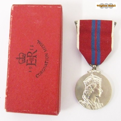 (image for) 1953 QEII Coronation Medal (Gents) - Boxed